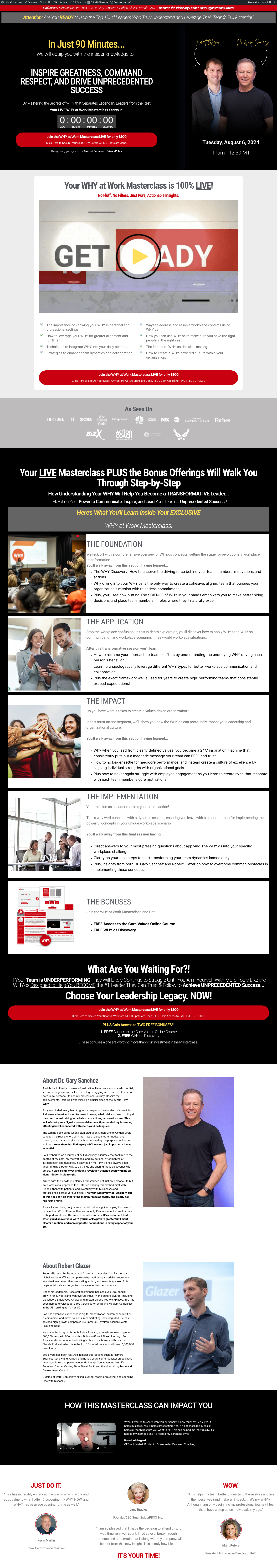 WHY Institute webinar program
